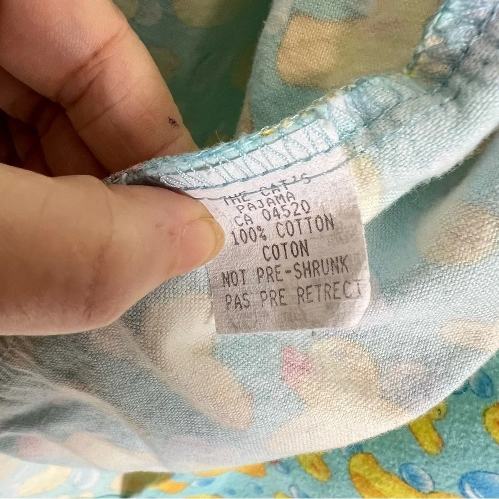 The Cats Pajamas Large Flannel Sleep Shirt with Ducky Pattern - Picture 5 of 7